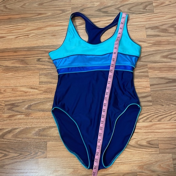 90s Beach Cabana Swimsuit, 1 piece Tank style, Large - Picture 8 of 8